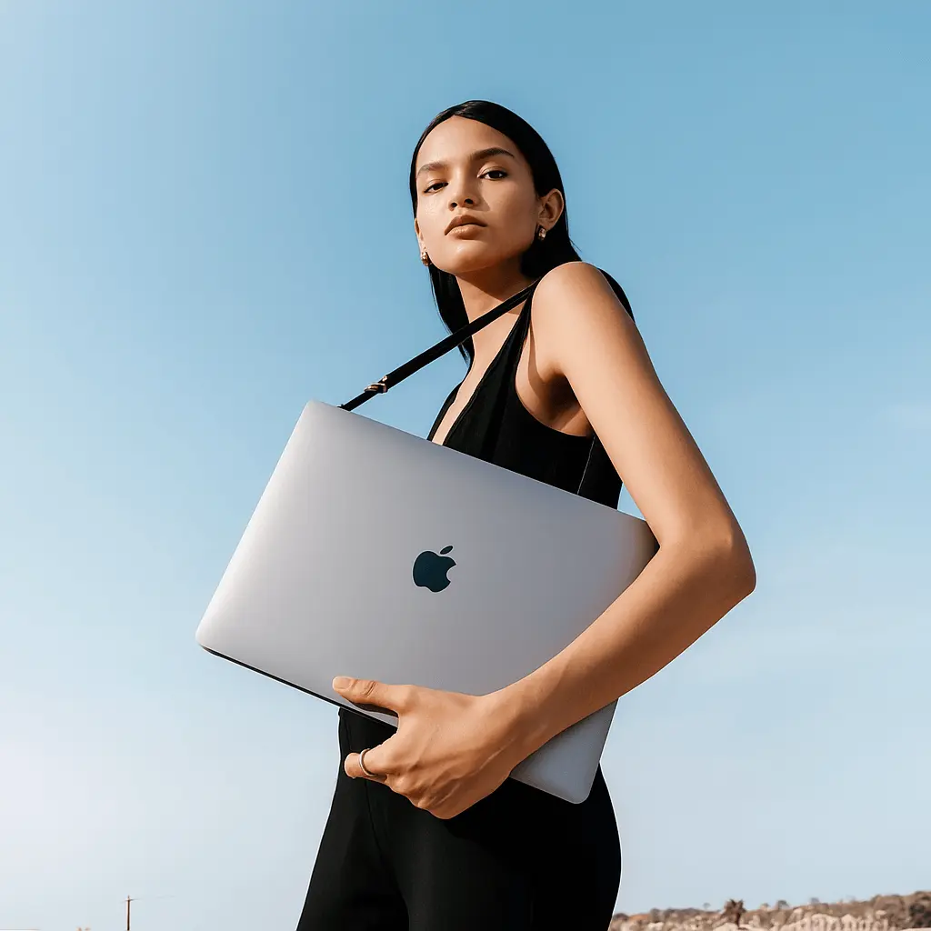 After: Change bag to apple macbook