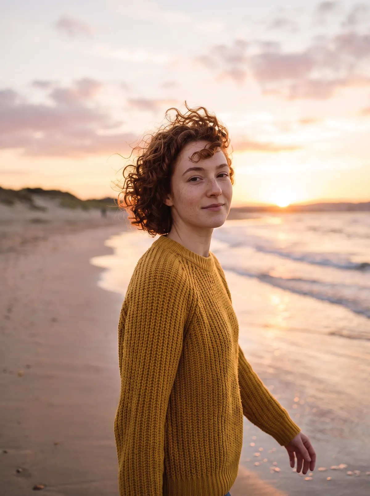 The same character, Beach scene